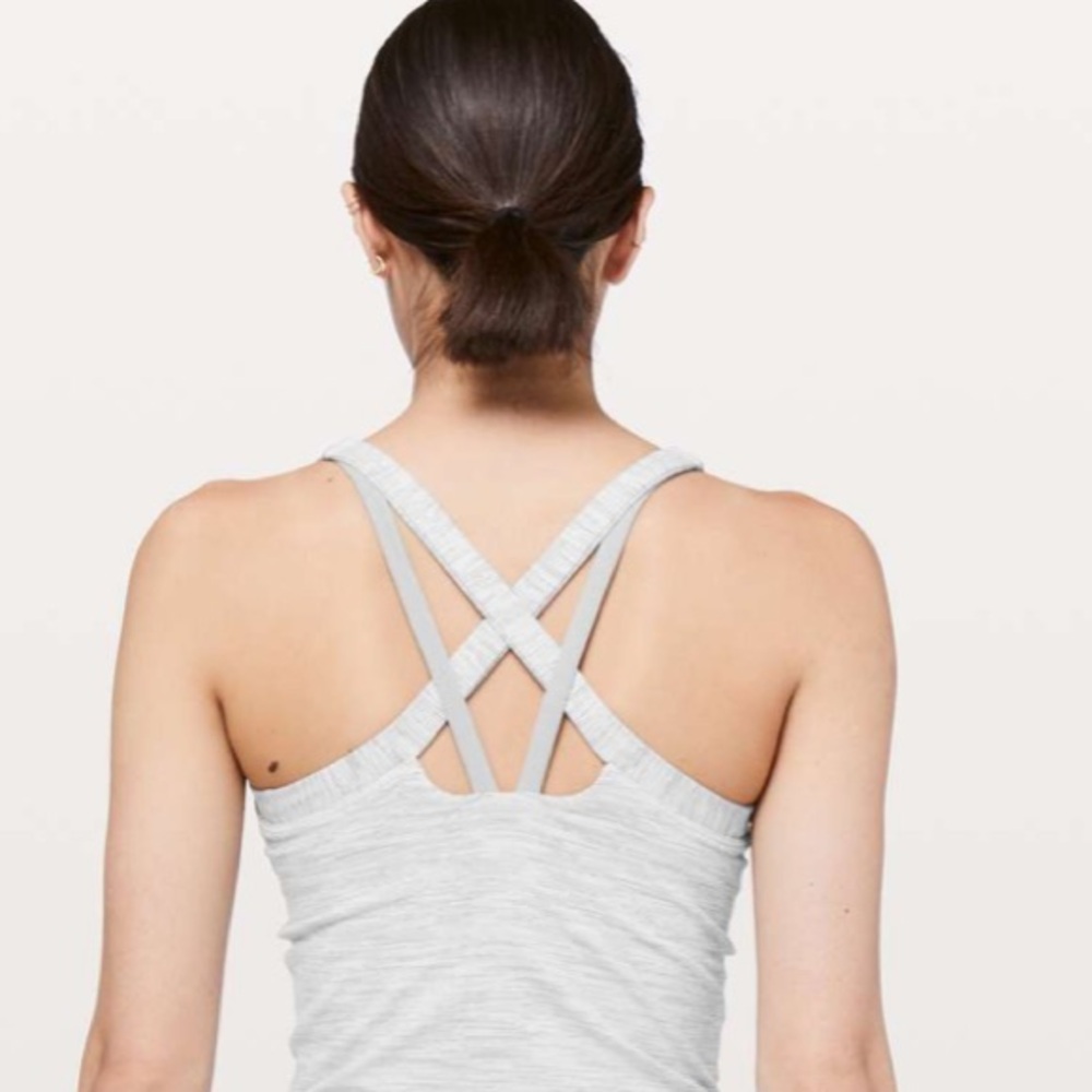 Lululemon Rally Your Heart Tank Wee Are From Space Nimbus Battleship 8 *CROPPED*